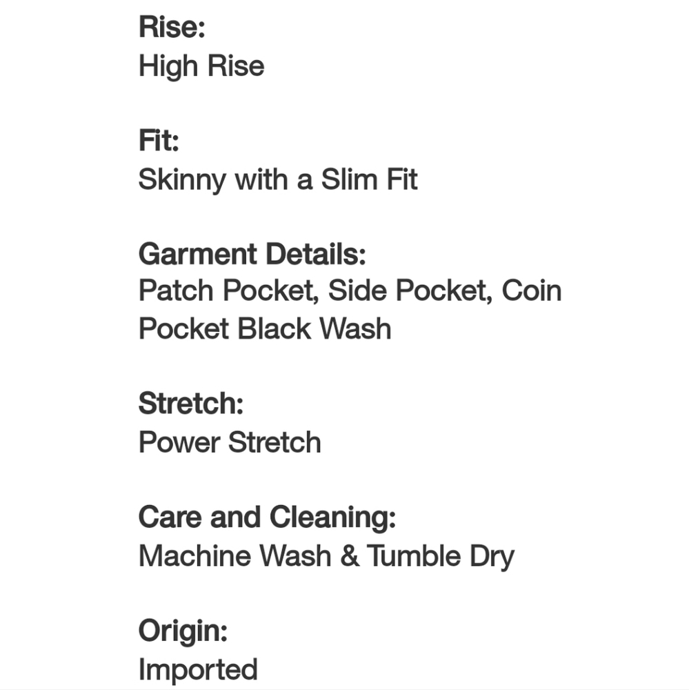 Universal Thread Woman's High-Rise Skinny Jeans ~ Black - Picture 6 of 13